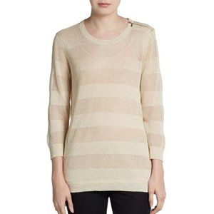 Ellen Tracy - Sweater - Crm/Gold - Zipper Detail